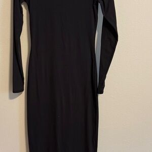 SKIMS Classic Black Long Sleeve Dress